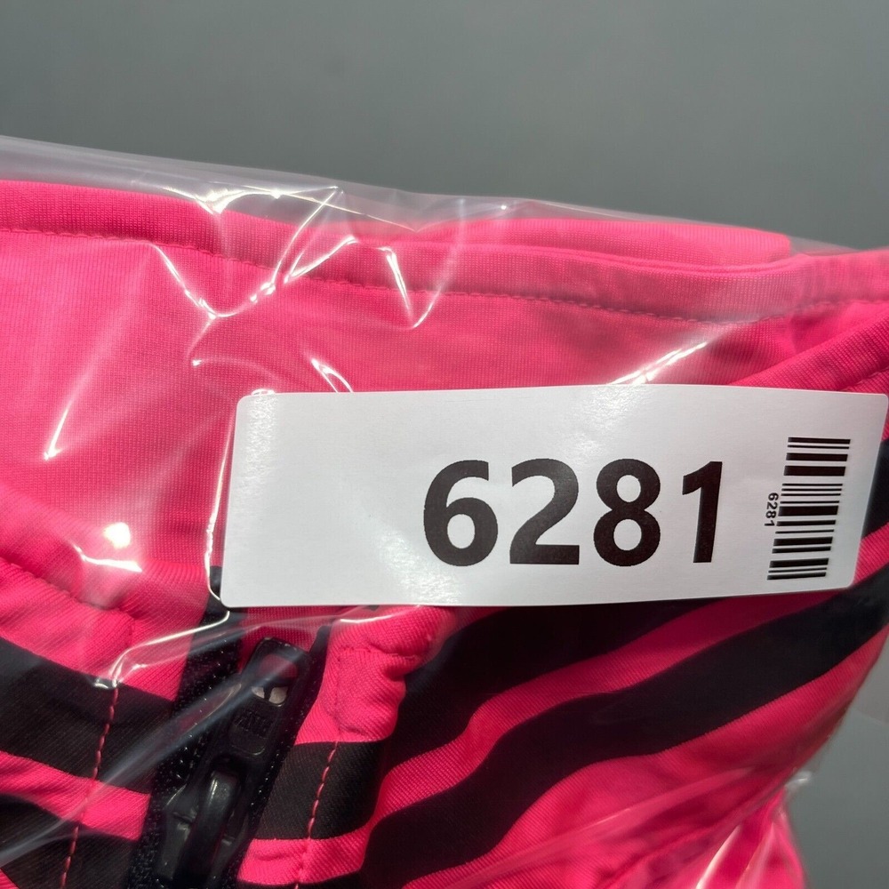 Pink Victoria Secret Pullover Women Medium Quarter Zip Neon Pink Athleisure Y2K - Picture 9 of 9